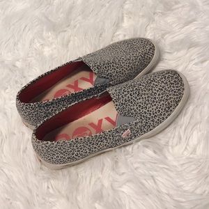 roxy leopard slip on